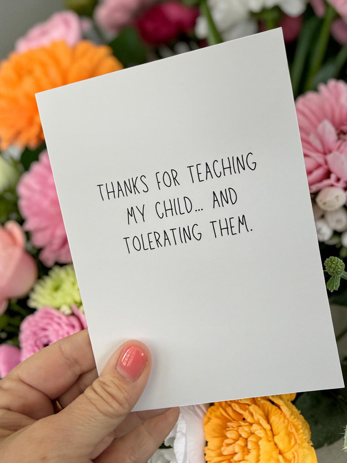 Thanks for Teaching My Child… and Tolerating Them