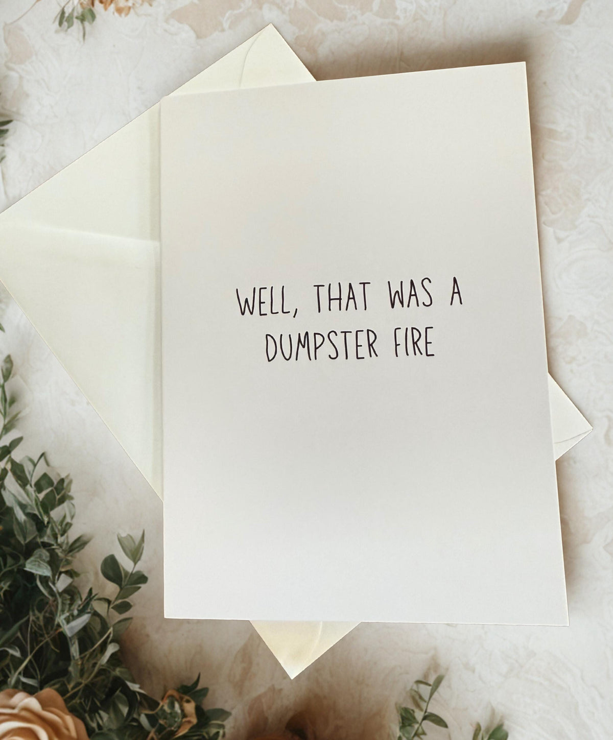 Well That Was A Dumpster Fire - Funny Greeting Card-zoom-3