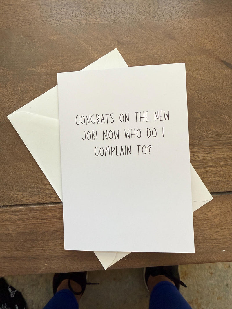 Congrats On The New Job! Now Who Do I Complain To?-zoom-