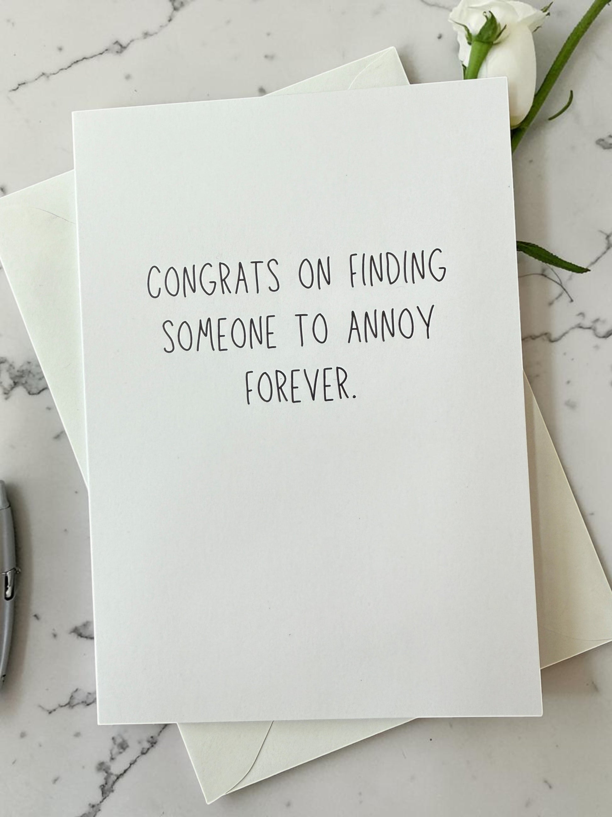 Congrats On Finding Someone To Annoy Forever-1
