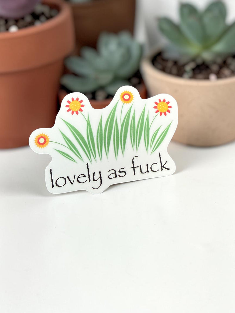 Lovely As Fuck Sticker-zoom-