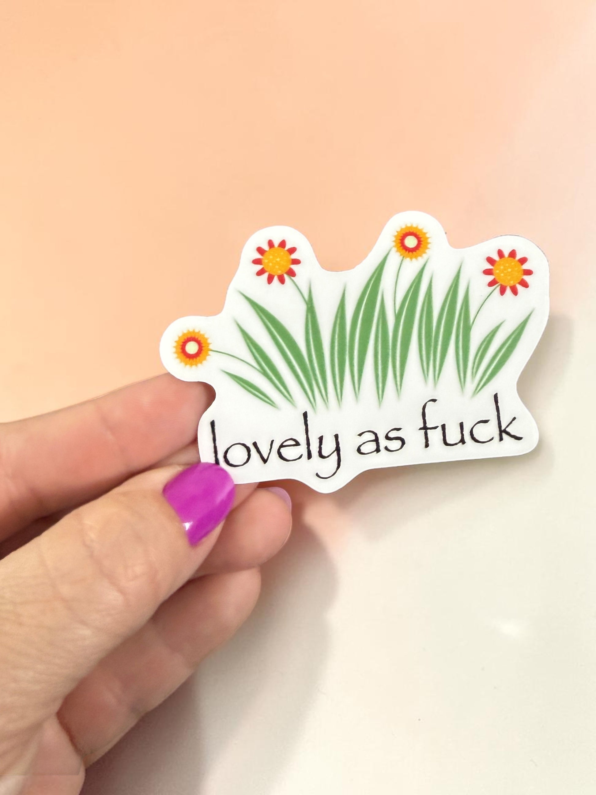 Lovely As Fuck Sticker-1