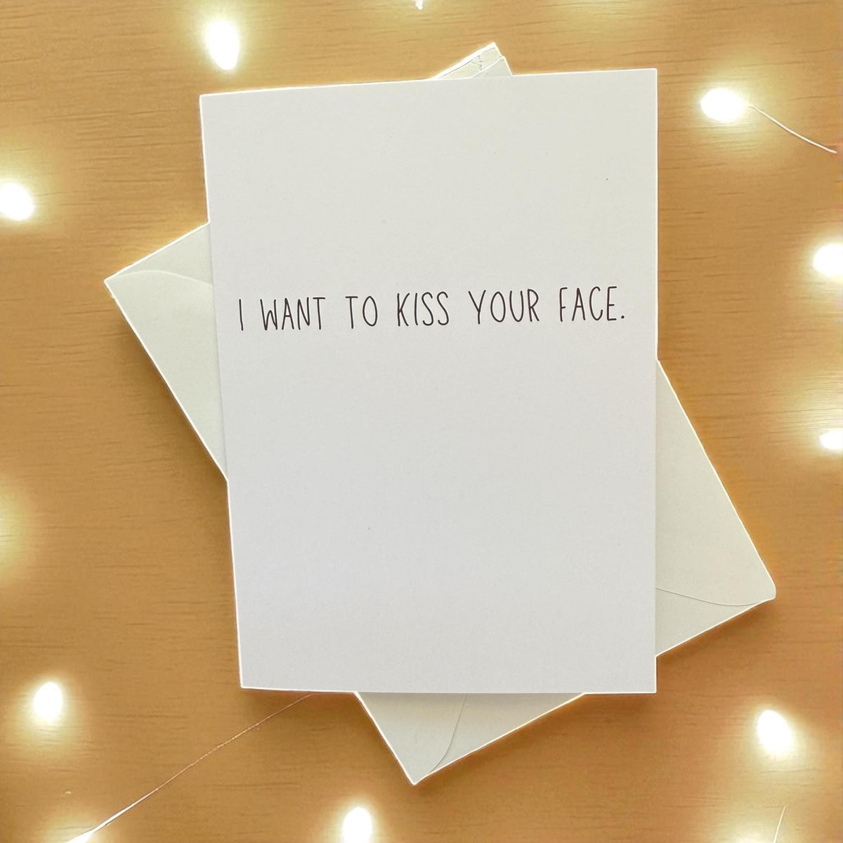 I Want To Kiss Your Face. - Funny Anniversary Card-zoom-1