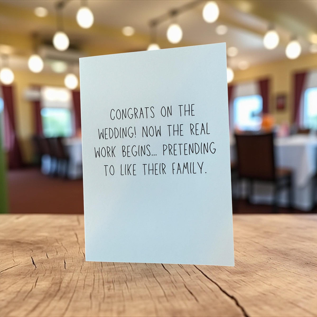 Blank Wedding Card - "Congrats On The Wedding…"-zoom-4
