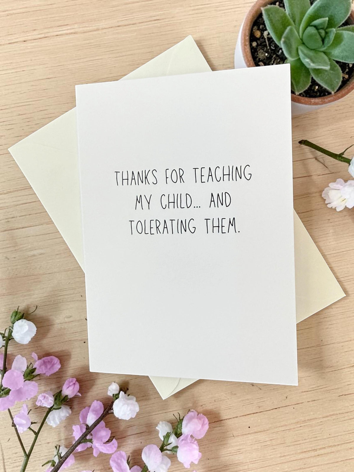 Thanks for Teaching My Child… and Tolerating Them