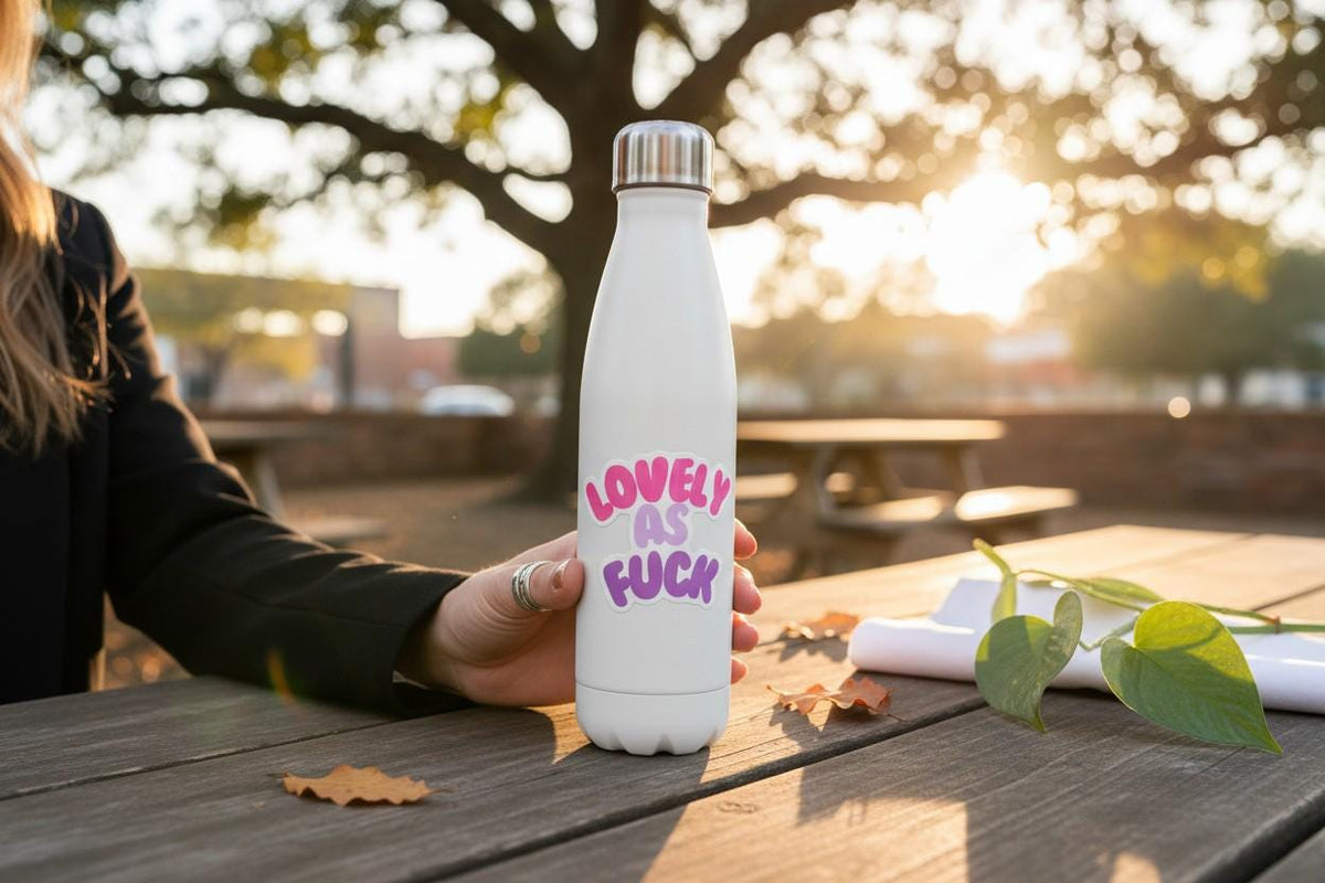 Funny Vinyl Sticker – “Lovely As Fuck”-zoom-4