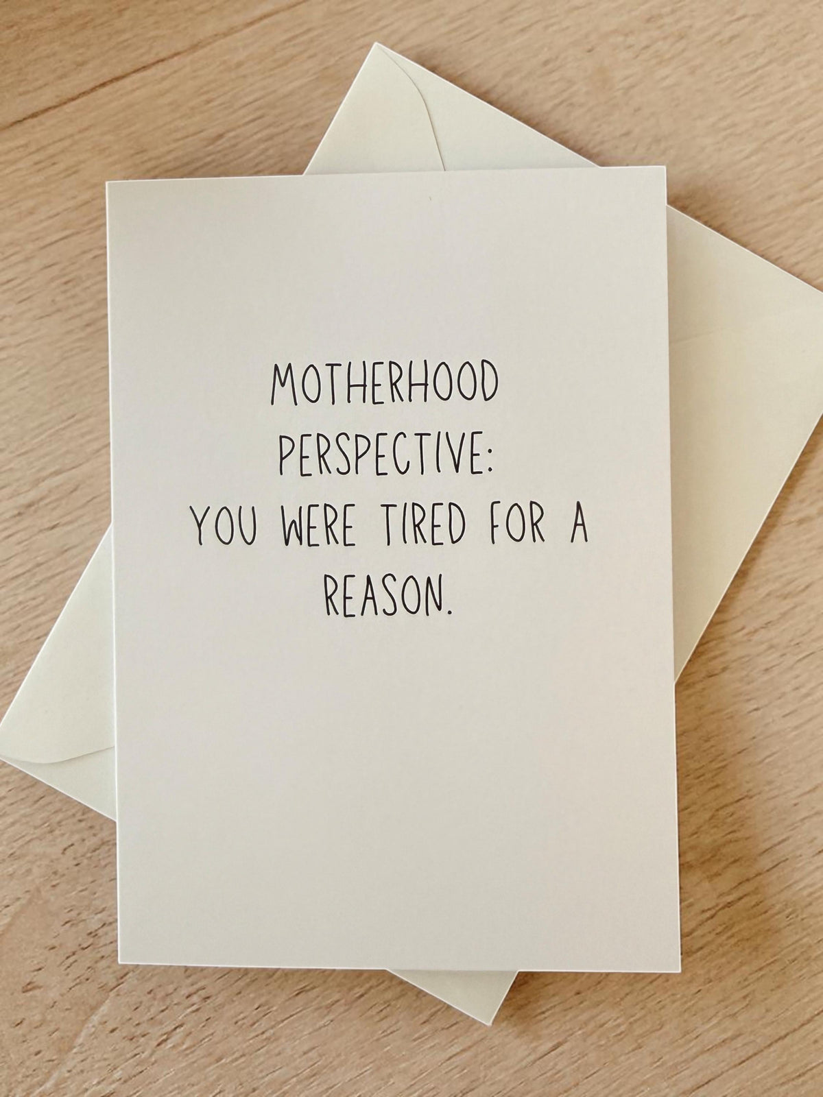 Mother’s Day Card – Motherhood Perspective, You Were Tired for a Reason – Emotional Mom Card, Meaningful Card for Mom-zoom-5