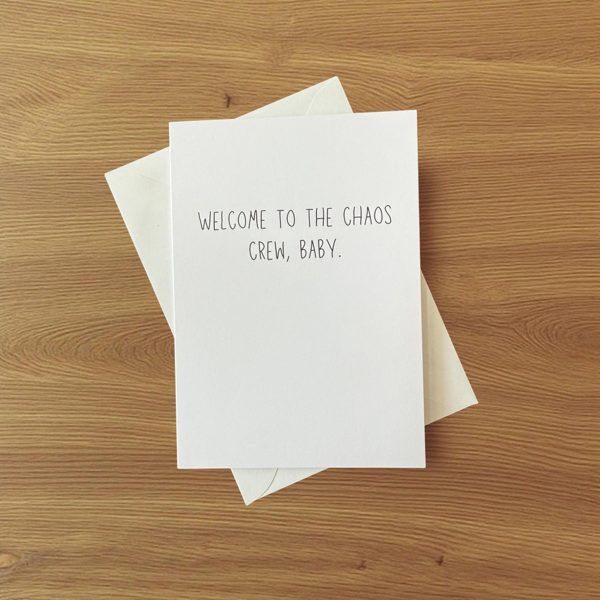 Welcome To The Chaos Crew, Baby - New Baby Card-6