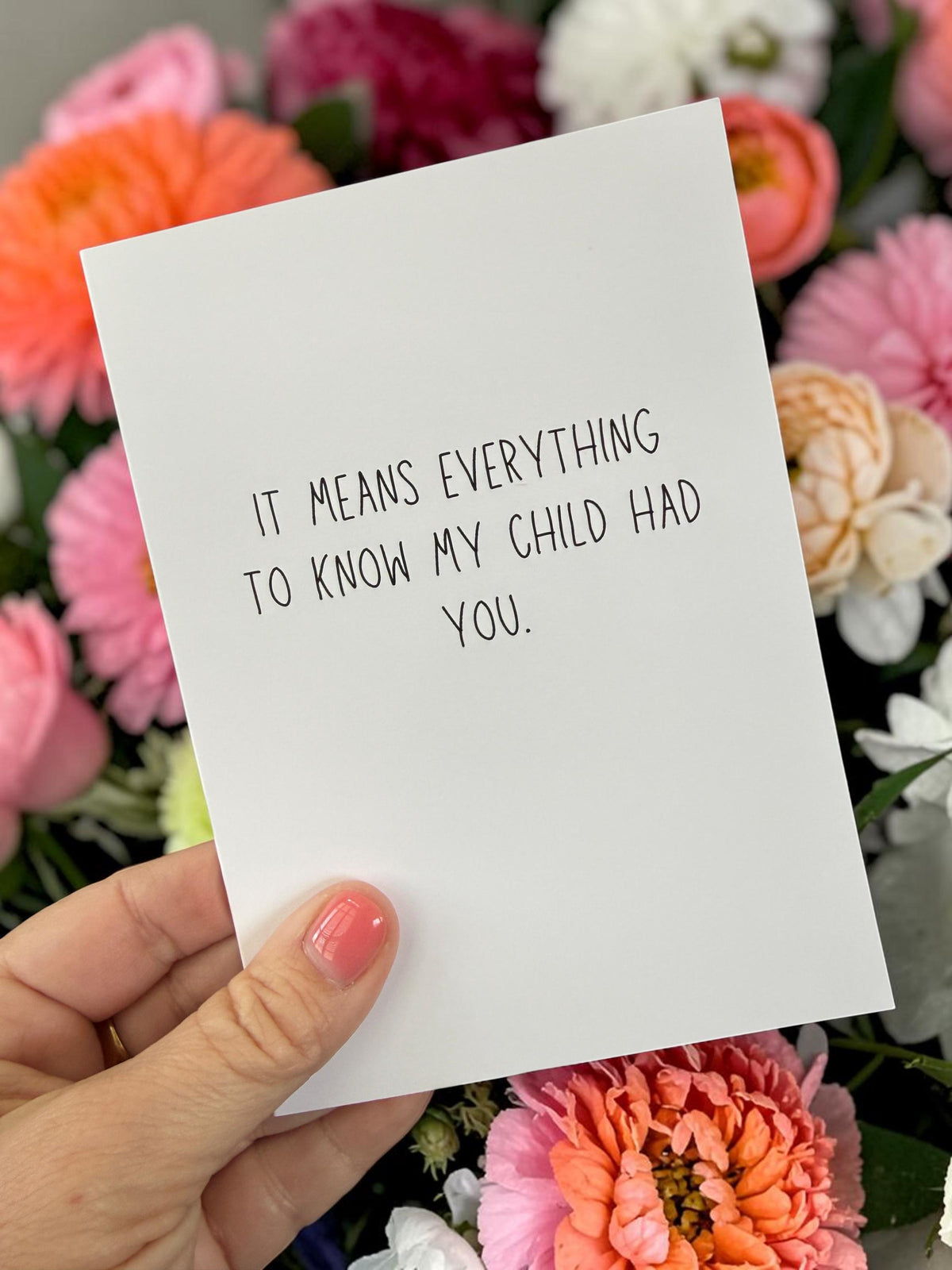 It Means Everything to Know My Child Had You