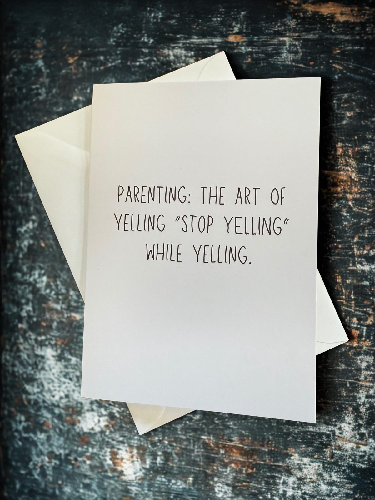 Funny Parenting Greeting Card, Art Of Yelling Design-zoom-4