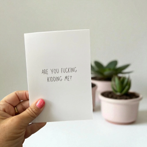 Are You Fucking Kidding Me?